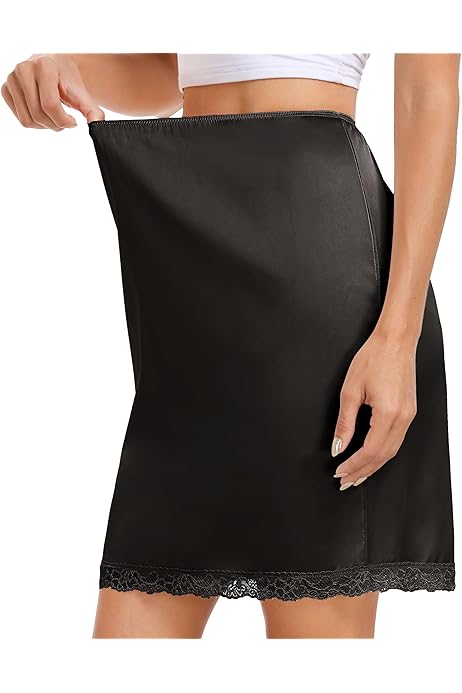 Slips For Under Dresses Non Cling BEAUZSUZSANA Half Slip For Under