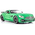BDTCTK 1/24 Benz AMG GTR Toy Cars Model Car, Zinc Alloy Pull Back Toy car with Sound and Light for Kids Boy Girl Gift(Green)