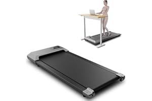 SupeRun Walking Pad, Under Desk Treadmill, 1-6KM/H Treadmill for Home with Remote Control and LCD Display, Walking Treadmill Maximum Capacity 136 Kg, Installation Free
