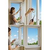 Proalet &Ccedil;ift Kanat Pratik Sineklik, 1,25  m x 1,5 m T&uuml;l, Kapı & Pencere Uyumlu, Kolay Montaj, Pratik, 5,5 m Yapıştırma Bantlı