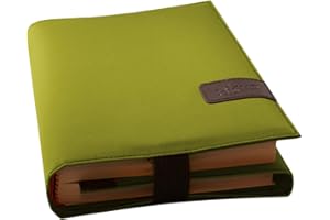 ‎SKIN VON BARTH & BAUER BookSkin lindgrün: schützende Buchhülle aus Mikrofaser mit integriertem Lesezeichen