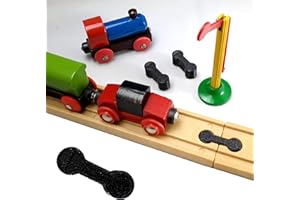 ULROAD Lot de 10 adaptateurs pour rails en bois compatibles avec Thomas - Brio - Lillabo - Melissa - IKEA