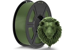 ‎TECBEARS TECBEARS PLA Filament 1.75mm Olivgrün, 1kg 3D Drucker Filament PLA, Filament 3d Druckmaterialien, Vakuumverpackung, Maßgenauigkeit +/- 0,02 mm, 1kg Spule (2,2lbs) PLA Filament für 3D Drucken