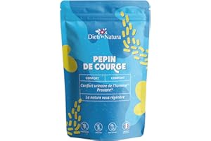 DIETI NATURA - Huile De Pépin De Courge - Infection Urinaire & Incontinence - Confort Urinaire Masculin - Sans OGM, Sans Gluten & Sans Lactose - Vegan - Fabriqué En France - 90 Gélules