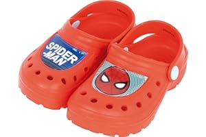 REQUETEGUAY URBAN RU Spiderman Clogs für Kinder | Marvel Clogs | Spiderman Clogs für Strand oder Pool