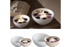 ‎WISIRENT 2 Stück Silikonform Schale WISIRENT, Silikonform Kerzenhalter Aromatherapie, Gießformen Silikon Tablett Gießform Schale, Silikon Gießform Teelicht für Gips, Bastelarbeiten