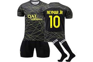 Umiquansome Tracksuit Kits for Boys 23/24 New Paris Tracksuit Home Away Football Kit for Kids Outdoor Sports Football Jersey Training Equipment Kids/Adult Football Shirts Shorts and Socks Set B3