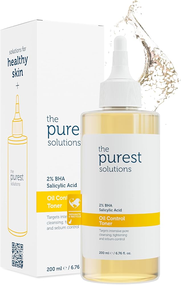 The Purest Solutions, Siyah Nokta ve Gözenek Görünümü Önlemeye Yardımcı Salisilik Asit Tonik,Yağlı Ve Karma Cilt, 200 ml