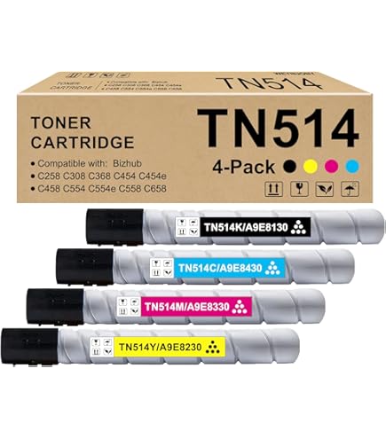 トナー TN-514M/TN-514Y セット Minolta Konica TN-514K TN-514C TN-514 TN-514Y Bizhub C458 C558