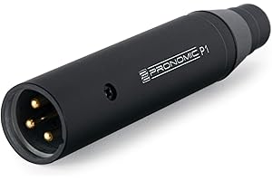 Pronomic P1 Phantomspeiseadapter - zum Anschluss von Headset- und Lavaliermikrofonen an EIN Mischpult - Buchse: Mini-XLR 3-polig - Stecker: XLR - Schwarz