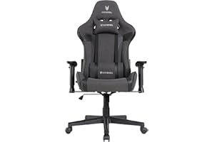 Oversteel - ULTIMET Silla Gaming Profesional Tela Transpirable, Reposabrazos 2D, Ajustable en Altura, Respaldo Reclinable 180º, Pistón Gas Clase 3, Hasta 120Kg, Color Negro