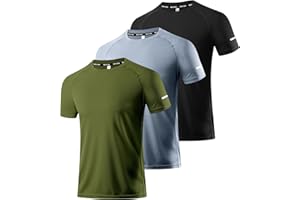 Boyzn 1, 3 or 5 Pack Men's Workout Running Shirts, Dry Fit Moisture Wicking T-Shirts, Sports Gym Athletic Short Sleeve Shirts