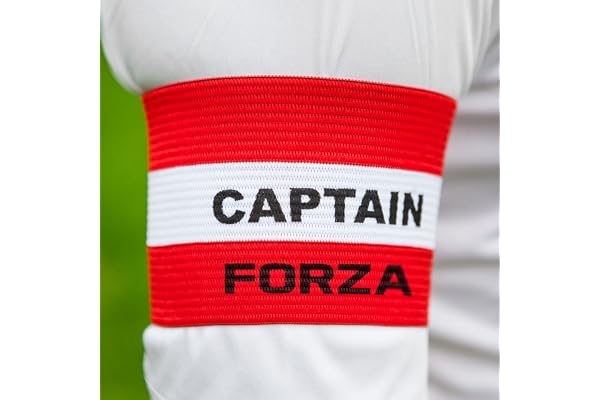 FORZA Brassards de Capitaine Élastiques | Tailles Senior et Junior pour Plusieurs Sports | 7 Options de Couleur