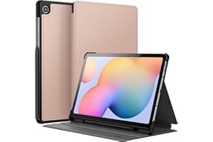 JETech Etui dla Samsung Galaxy Tab S6 Lite 10,4 Cala 2024/2022/2020 z S Pen Uchwytem, Slim Folio Stojak Ochronny Tabletu Case, Wiele Kąta Widzenia Oglądanie (Różowe Złoto)