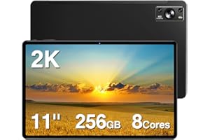 Dghrti Tablet Android,11" 2K Display,16GB RAM,256GB ROM (expandable up to 1TB),8-Core,8600mAh,WiFi 5G,BT 5.0,13+5MP Front and Back Cameras, Tablets-Black