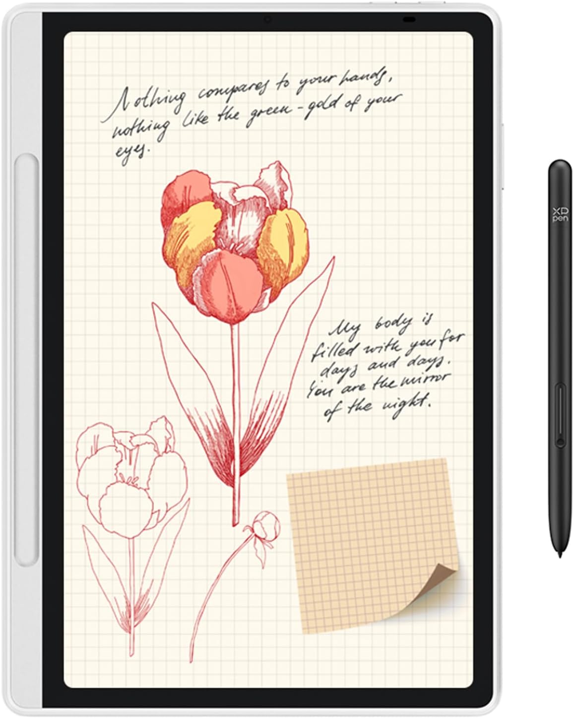 XPPen Magic Note Pad with 10.9" Color Display, 90Hz Refresh Rate, 16.7 Millions Colors, Notebook with 16K Pen Pressure Levels, Ideal for Instant Note-taking, Reading, Document Annotation