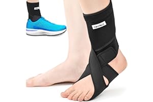 NEOFECT Stecca per piede cadente: neoprene traspirante, piede cadente, tutore per caviglia regolabile (left) (la taglia 36~44)