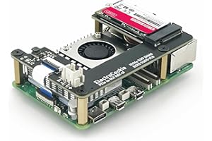 ElectroCookie PCIe to M.2 NVMe SSD HAT Board for Raspberry Pi 5 – Supports Key-M 2230 & 2242 SSD Sizes (ECR5_SSDS)