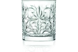 RCR Cristalleria Italiana S.p.a. Linea Tattoo | Bicchieri da Acqua in Vetro Moderni Set 6 Bicchieri di Cristallo da 34 Cl