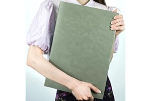 HONGTAISHENG Notatnik A3 Szkicownik – 760 stron 380 arkuszy, wysokiej jakości papier kreślarski, miękka okładka z PU Szkic dla artystów i profesjonalistów do rysowania i szkicowania, zielony