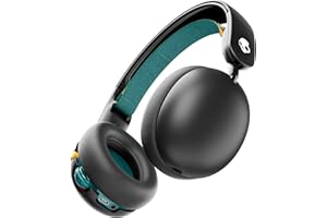 Skullcandy Grom bezprzewodowe słuchawki, dźwięk ograniczający głośność, wygodne dopasowanie nauszne, zaprojektowane dla dzieci od 6+, akumulator do 45 godzin, zapasowy kabel AUX 3,5 mm w zestawie z