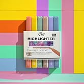 Cengo Kare Tip 6 lı Highlighter Fosforlu Kalem RETRO SERİSİ