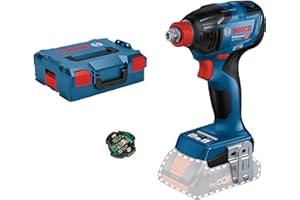 System profesjonalny 18 V firmy Bosch: akum. wkrętarka udarowa i klucz udarowy GDX 18V-210 C (maks. moment obr. 210 Nm, bez akum. i ładowarki, 1 moduł Bluetooth Low Energy GCY 42, walizka L-BOXX 136)