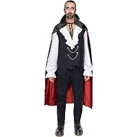 Viving Vampir Perücke Für Herren – One Size, Schwarz Mit Grautönen, Für Halloween & Kostümpartys