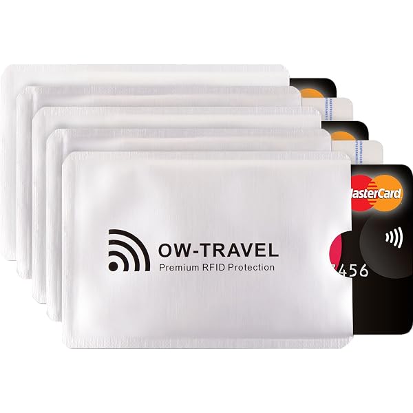 Custodia protettiva brevettata per 4 carte | RFID NFC e blocco del campo magnetico | Protezione della carta e organizer per carte di credito, carte di