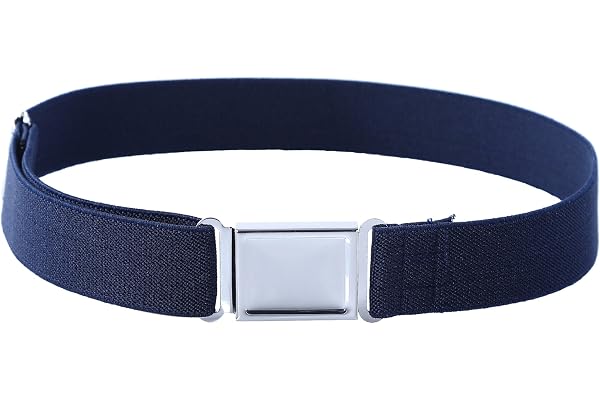 Kajeer Ceinture élastiquée pour Enfants Garçons - Entièrement Réglable Ceinture avec Boucle Magnétique Facile pour garçons et filles de 2-15 ans