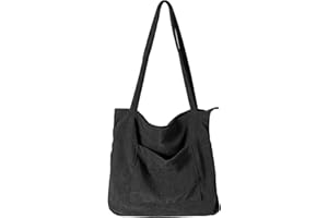 WantGor Frauen Cord Tote Bag, große Schulter Hobo Taschen Casual Handtaschen Große Kapazität Einkaufstasche
