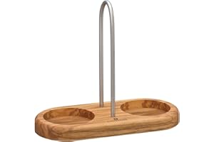 Zassenhaus 0000036060 Molinillo Posavasos con mango de madera de olivo, acero inoxidable, color marrón