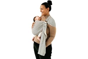 Studio Romeo - Echarpe de portage bébé - Porte-bébé physiologique - Sling - Pratique - Sans nœud, ni sangle - Dès la naissance - Fabriqué au Portugal - 100% Coton - Moss
