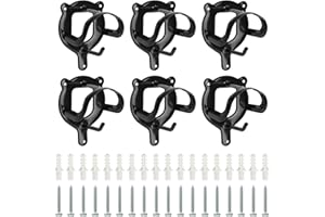 BUUMIN 6pcs Horse Bridle Rack - Portable Bridle Rack - Bridle Bracket - Bridle Hooks - Horse Tack Storage Rack-Halter Hanger Bridle Holde for Horse Barn Supplies,Black