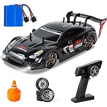 iBlivers Op afstand bestuurde drift auto, 1:14 op afstand bestuurde monstertruck shell met volledig proportionele gashendel, 4WD Drift GT RC Cars met cool lichtvoertuig, RC drift auto speelgoed voor