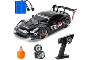 iBlivers Coche Teledirigido, 1:14 Profesional de Control Remoto Drift Coches con proporcional del Acelerador y la dirección 4WD GT Drift RC Car Vehículos Juguete para Adultos Niños (Negro)