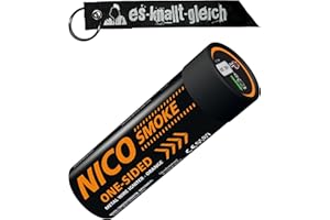 ‎NICO EUROPE Rauchkörper Smoke Grenades 80 Sekunden in Rot Blau Gelb Grün Orange Lila Grau Weiß von NICO Europe mit Anhänger (Orange)