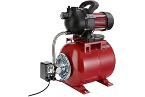 Arebos Domestic waterworks / 1000 watt/delivery Rate 3500 l/h/delivery Head 44 metres / 19 l Tank/GS Tested