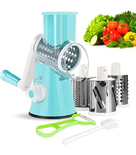 Rigamonti Grattugia Mandolina Julienne Orizzontale Con Proteggidita, BPA Free, Rosso, Lavabile In Lavastoviglie