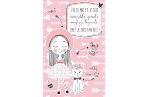 J'ai 10 ans et je suis incroyable, géniale, magique, trop cute bref je suis parfaite !: Journal intime pour fille 10 ans | Journal de souvenir & gratitude | Cadeau fille 10 ans | Couverture Rigide
