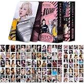 DEFGNOP Kpop Photocards Blackpink, 60 Pack Lomo Cards 32 Pieces Stickers, JUMP Album, Blackpink Album Merch for Fans (A)