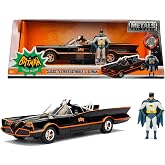 Jada, 9398259314R00, Batman 1966 Classic Batmobile Model Aracı, Serbest Tekerlek, Die-Cast (Metal), A&ccedil;ılabilen Par&ccedil;alar (Kapı