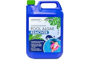 Jarder Hot Tub and Pool Algae Remover 5L - Super Concentrated Formula - Removes Algae Immediately - Prevents Algae Regrowth