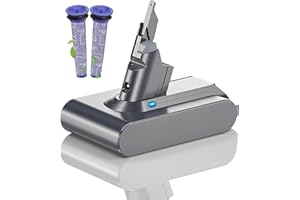 BONADGET Batteria di ricambio V7 da 4600 mAh per Dyson V7, compatibile con aspirapolvere SV11 V7 Animal V7 Motorhead V7 Trigger V7 Pro V7 Fluffy V7 Mattress (collegare due filtri)