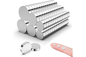 MAGABALLNET 120 pcs calamite potenti, magneti neodimio 6/8/10 * 2mm, calamite piccole rotonde in terre rare, magneti frigorifero, magneti per lavagne bianche, magneti piatti