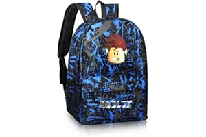 yumcute Ro-blx Kinder Rucksack, Druck rucksack Jugendlichen, Rucksack Jungen 10 Jahre, kinder Schulrucksack Jungen, Große Kapazität Reiserucksäcke, Cartoon Anime Schultaschen für Kinder