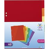 Viquel 6-Way Plastic Dividers - A5 - Multicolor