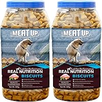 Meat Up Mutton Flavour , Real Chicken Biscuit, 500g ( Buy 1 Get 1 Free)