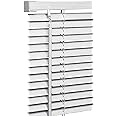 My Home Store PVC window Venetian Blind Blinds Easy Fit Trimmable Fittings Window Treatment Shutter Twist Open Close (White-PVC, 90cm wide (35.4") x 150cm Drop)