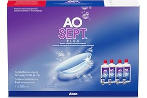 ‎AOSEPT Aosept Plus Kontaktlinsen-Pflegemittel, Systempack, 4 x 360 ml